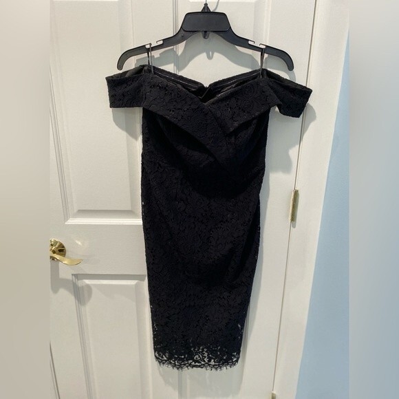 New Bardot Bella Women Lace Dress Black - Picture 2 of 11